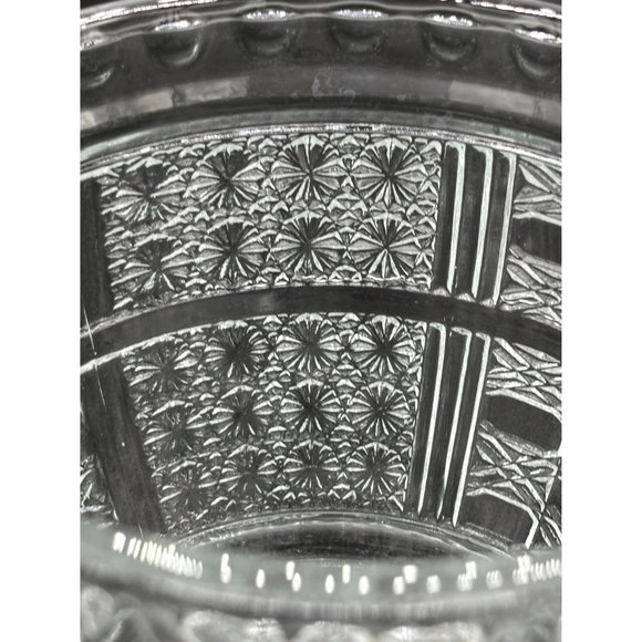 Vintage Pressed Glass Covered Candy Dish - Picture 6 of 8